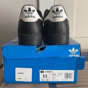 Adidas Superstar Black and White Sneakers